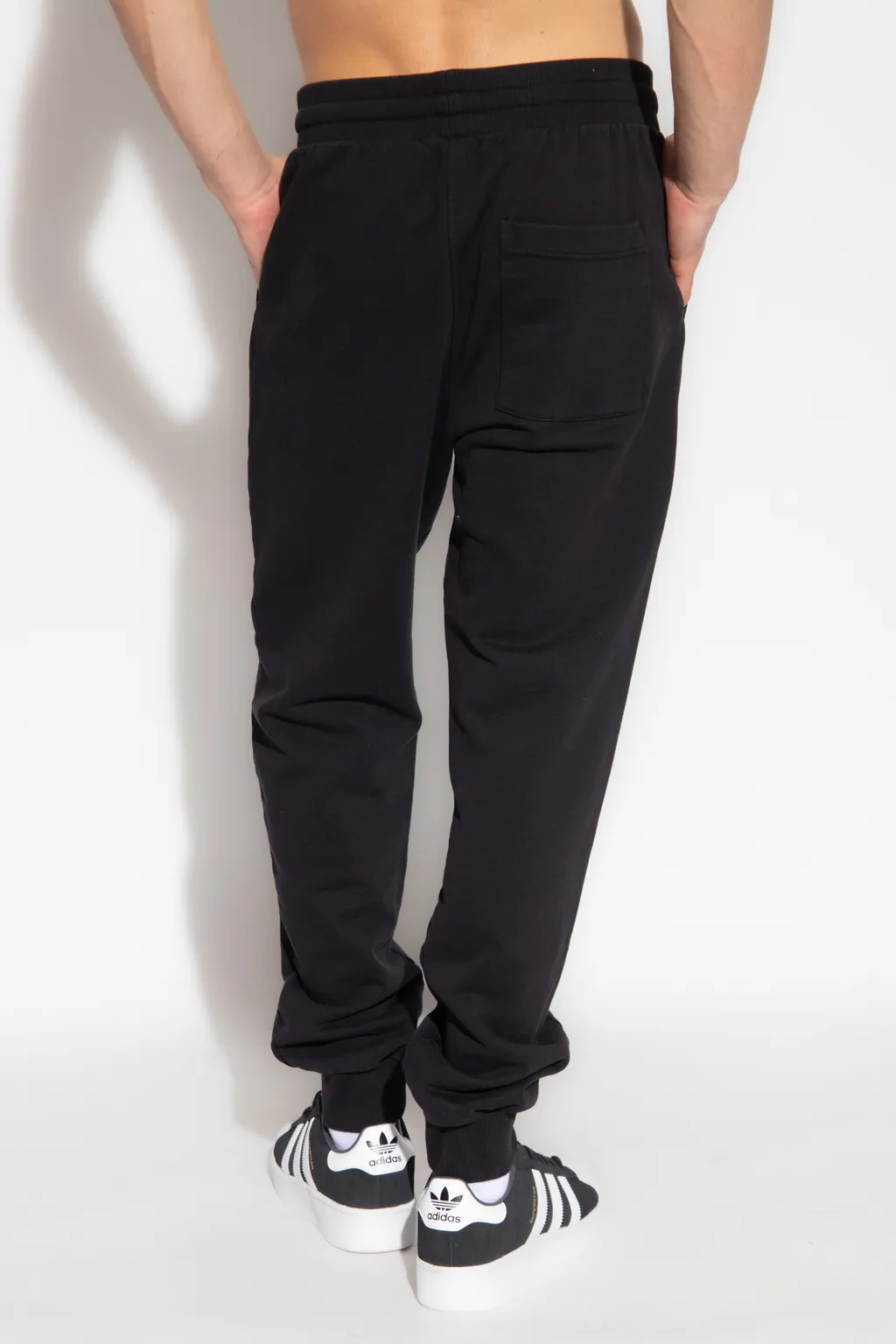 Rainbow Crayon Temple-Embroidery Track Pants