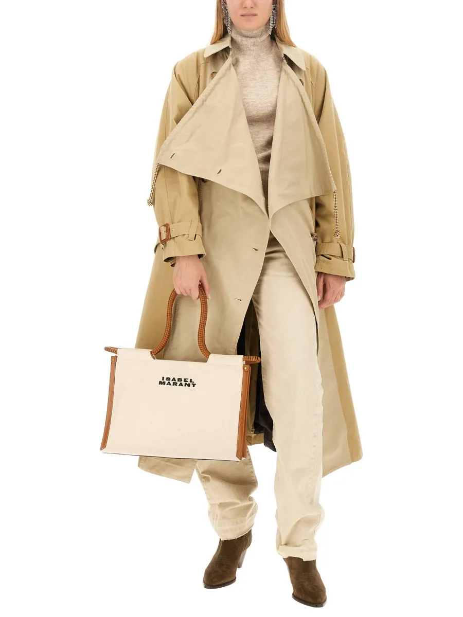 Isabel Marant Two-Toned Double-Breasted Trench Coat