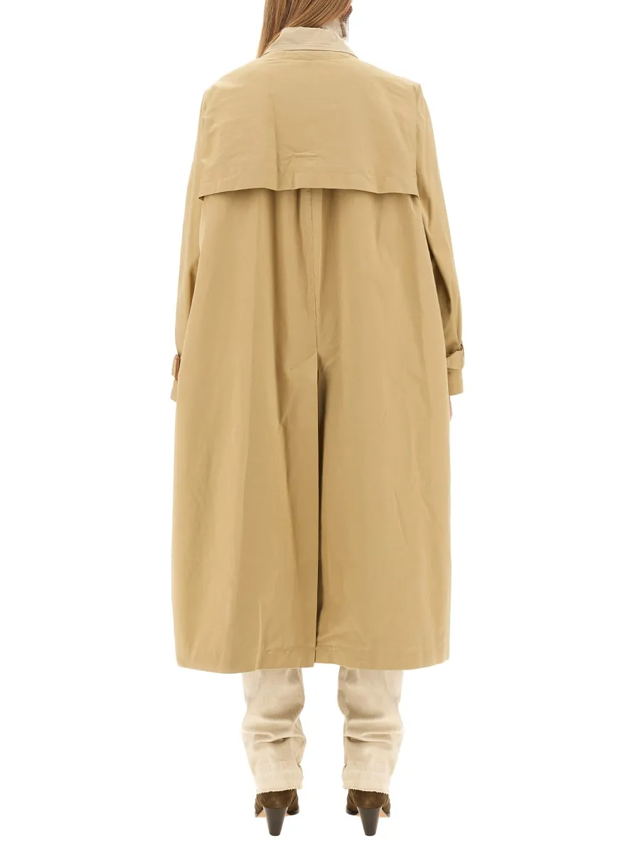 Isabel Marant Two-Toned Double-Breasted Trench Coat