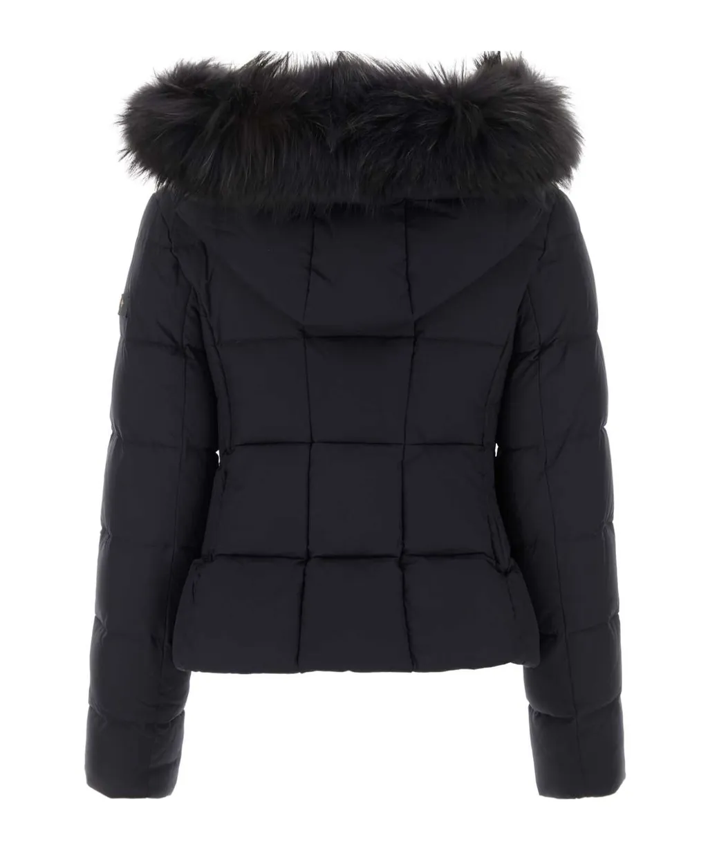 Long-Sleeved Zipper Down Jacket
