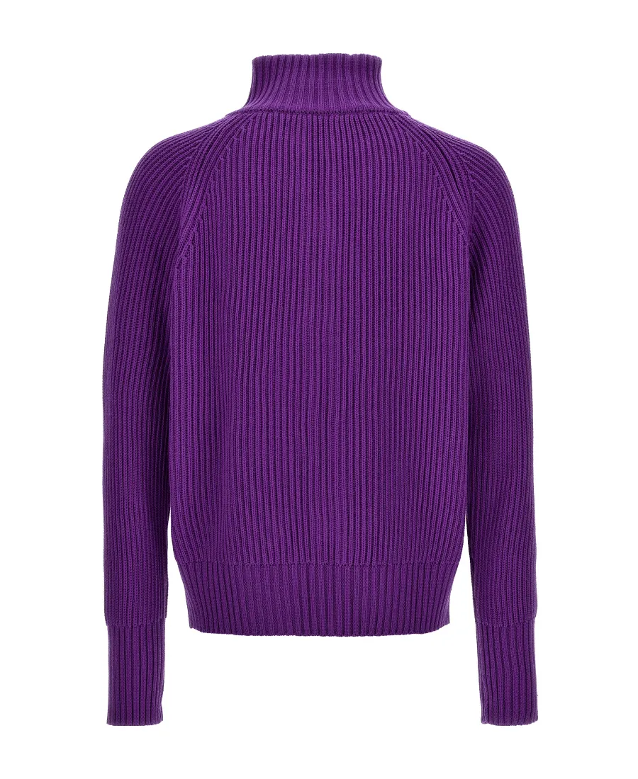 Long-Sleeved Zipper Sweater