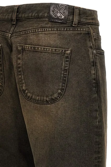 Off-White Relax Round Straight Leg Jeans