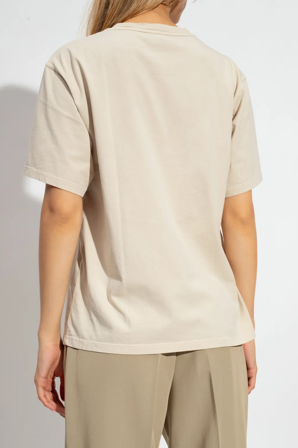 Nanushka Logo Embroidered Crewneck T-Shirt