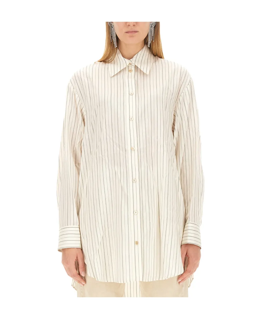 Isabel Marant Long Sleeved Striped Buttoned Shirt