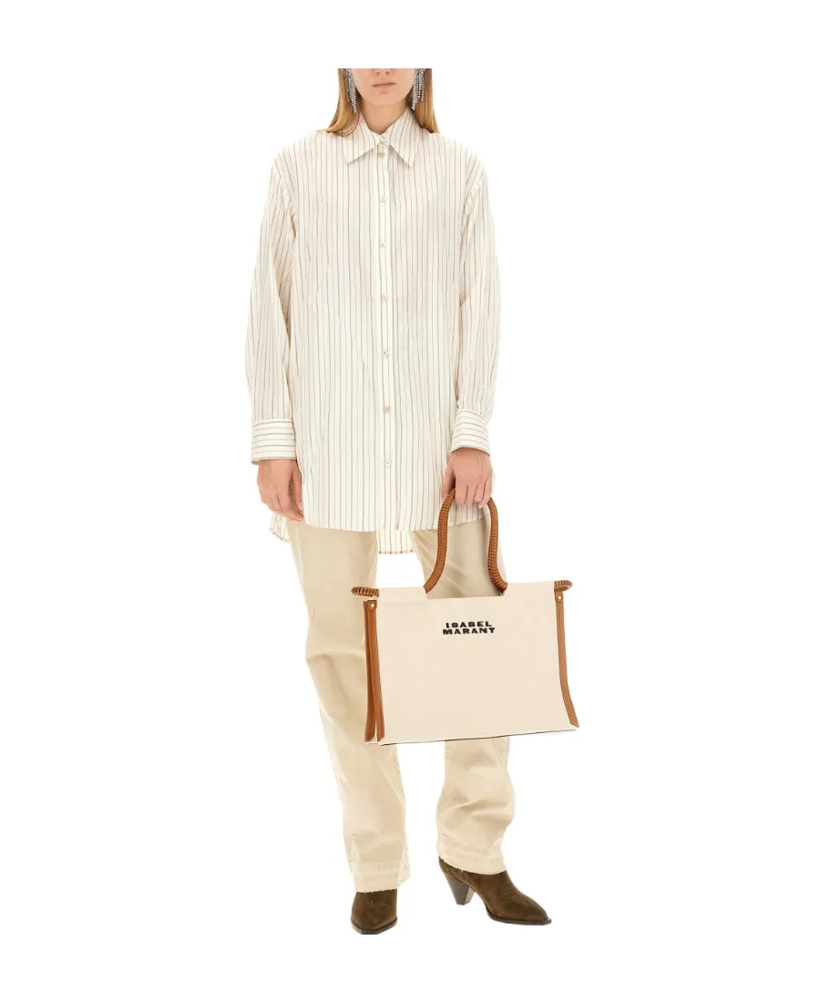 Isabel Marant Long Sleeved Striped Buttoned Shirt