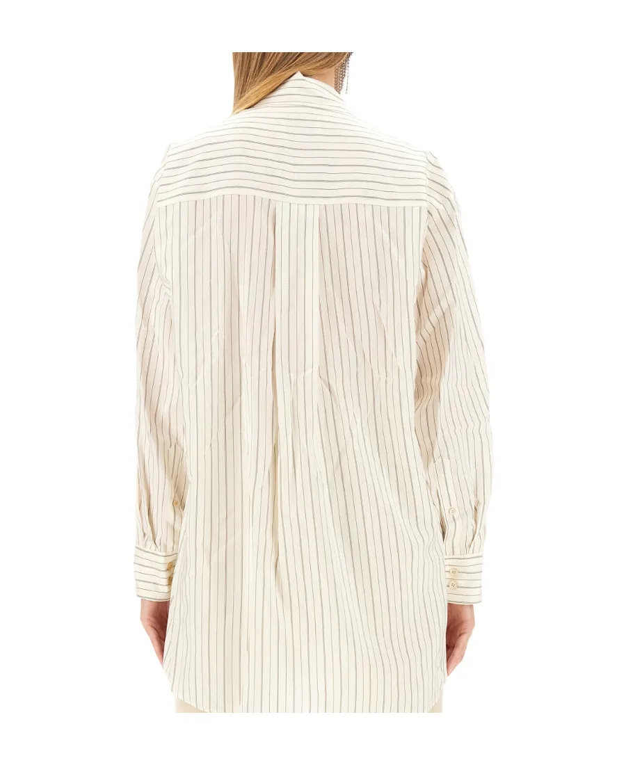 Isabel Marant Long Sleeved Striped Buttoned Shirt