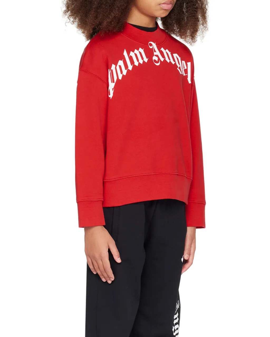 Palm Angels Kids Logo Printed Crewneck Sweatshirt