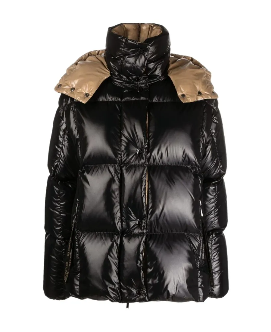 High-Collar Long-Sleeved Down Jacket