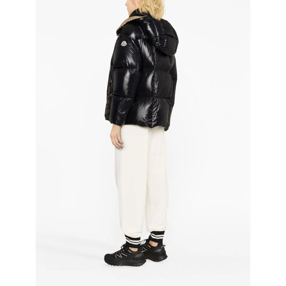 High-Collar Long-Sleeved Down Jacket