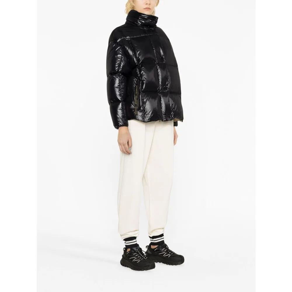 High-Collar Long-Sleeved Down Jacket