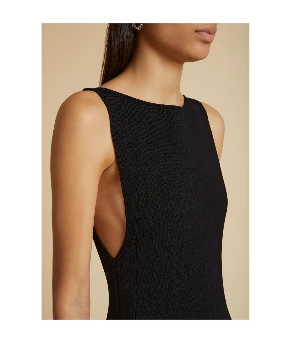 Khaite Crewneck Sleeveless Dress