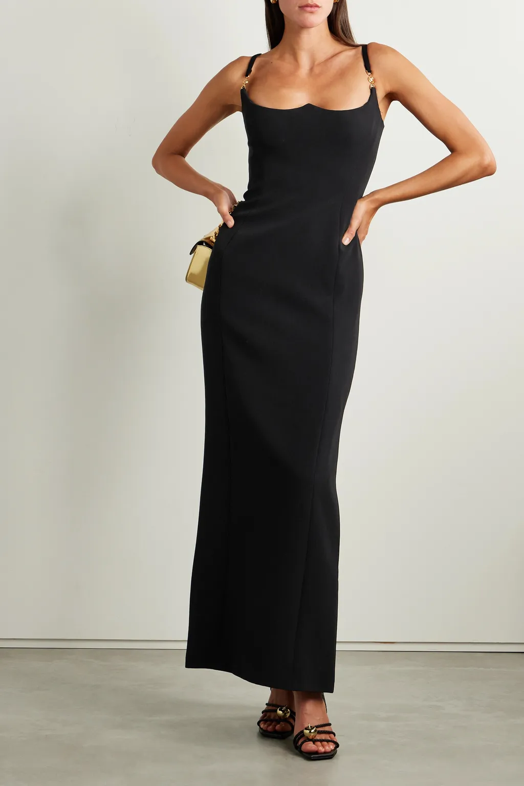 Versace Sleeveless Slit-Detailed Dress