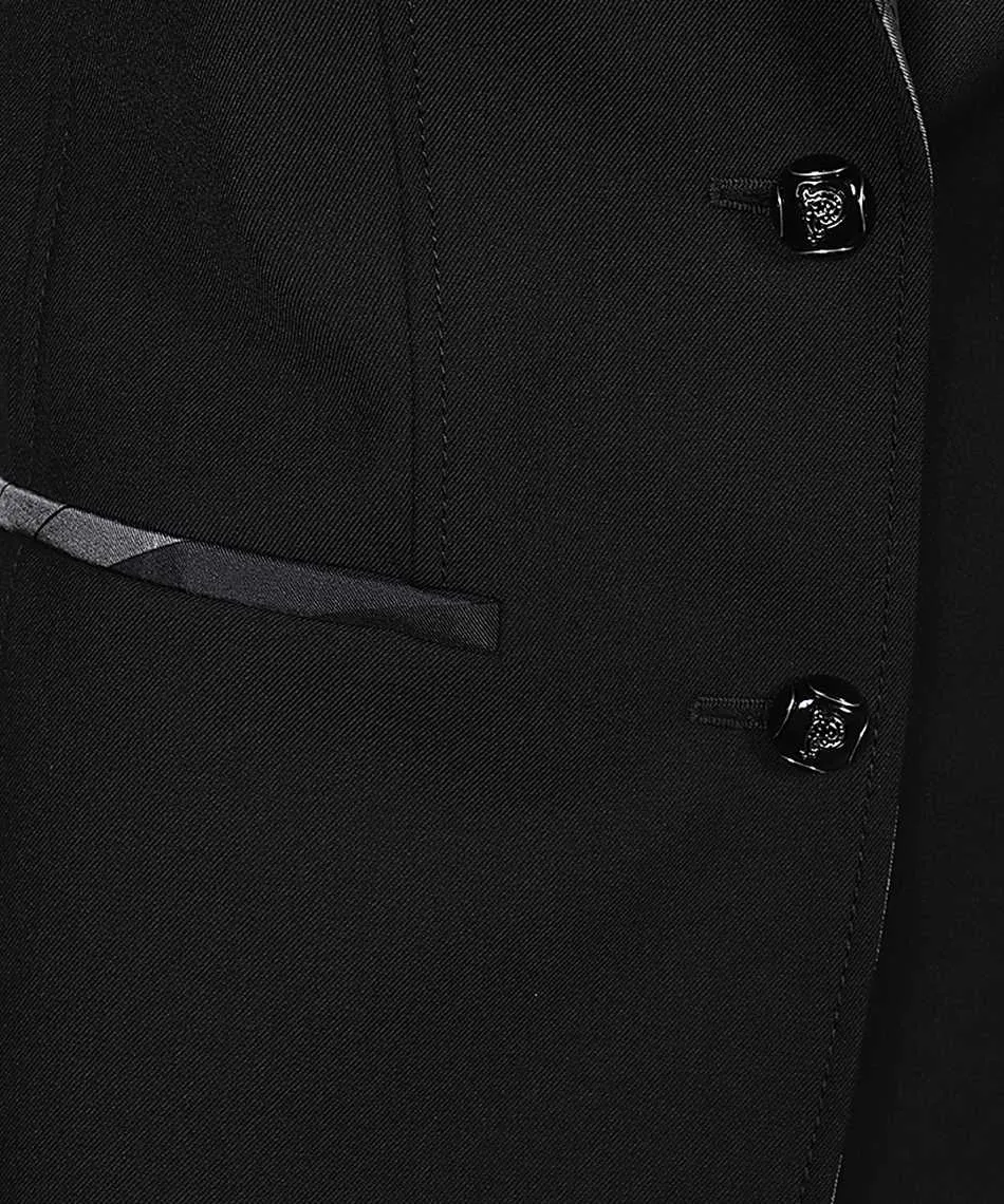 Marmo-Print Single-Breasted Blazer