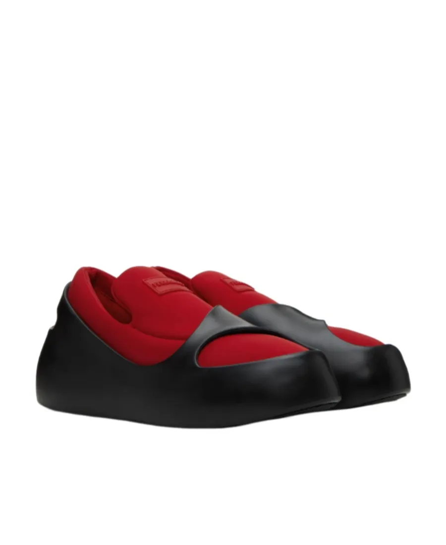 Hybrid Logo-Patch Panelled Sneakers