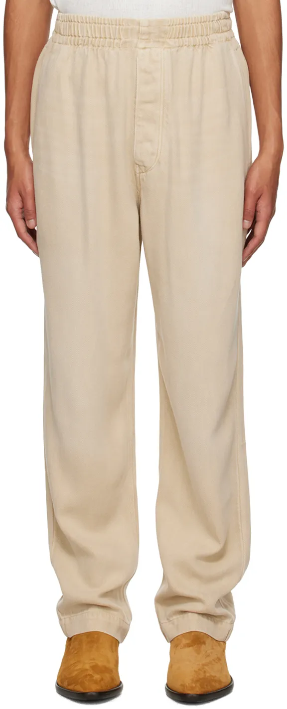 Elastic Waist Casual Pants