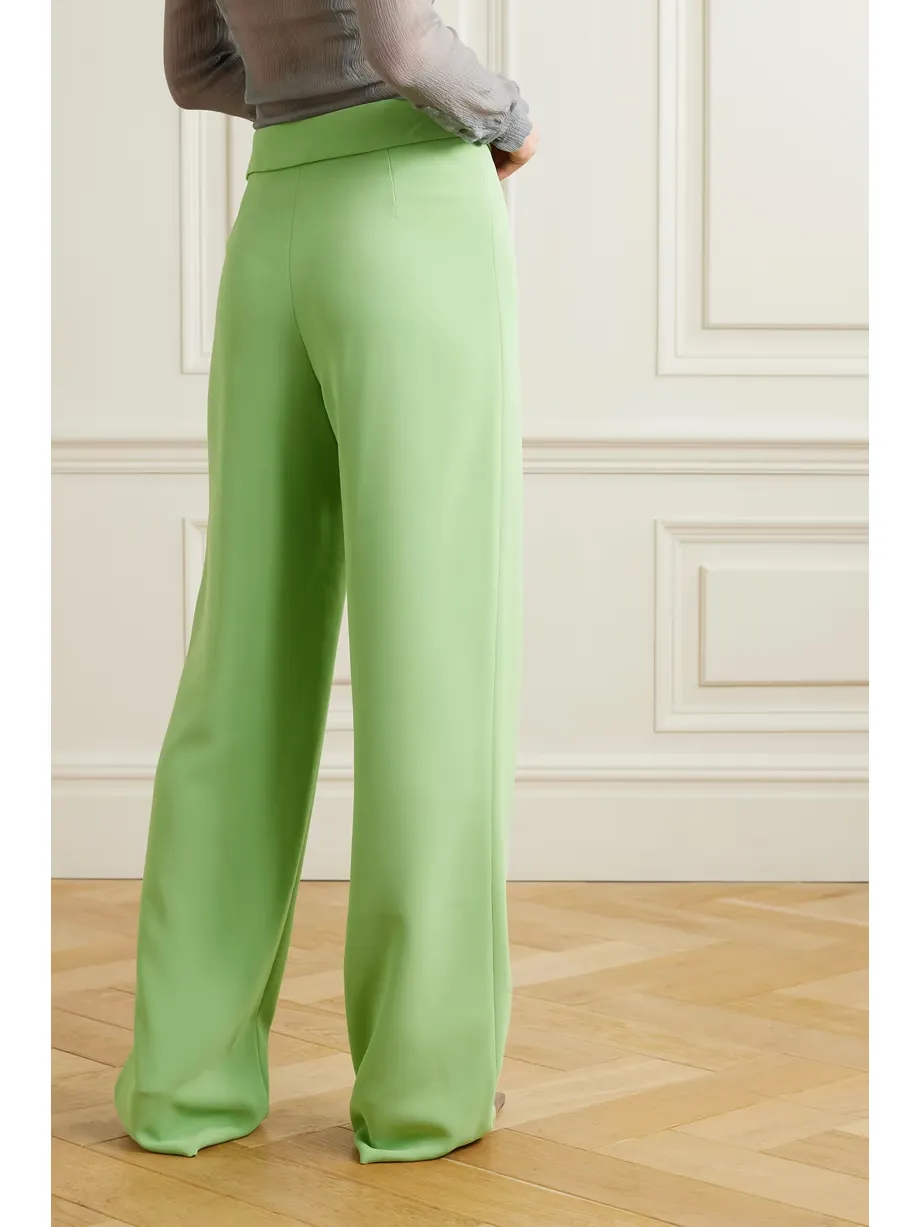 High-Rise Zipper Casual Pants