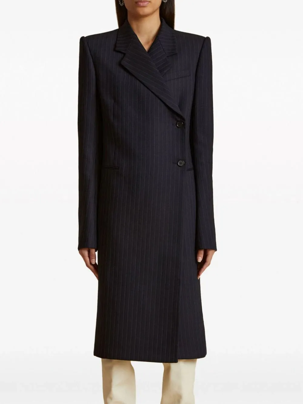 The Kento Striped-Print Coat