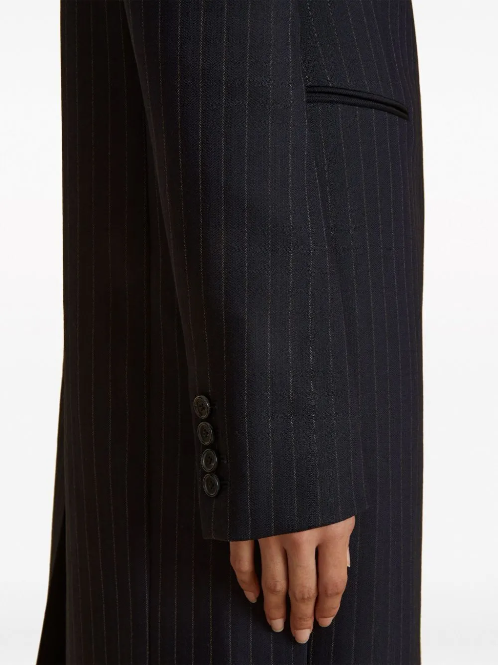 The Kento Striped-Print Coat