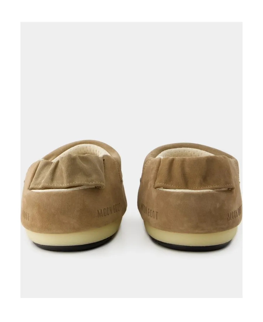 Moon Boot Round-Toe Slip-On Slippers