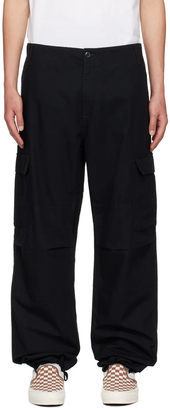 Mid-Rise Cotton Trousers