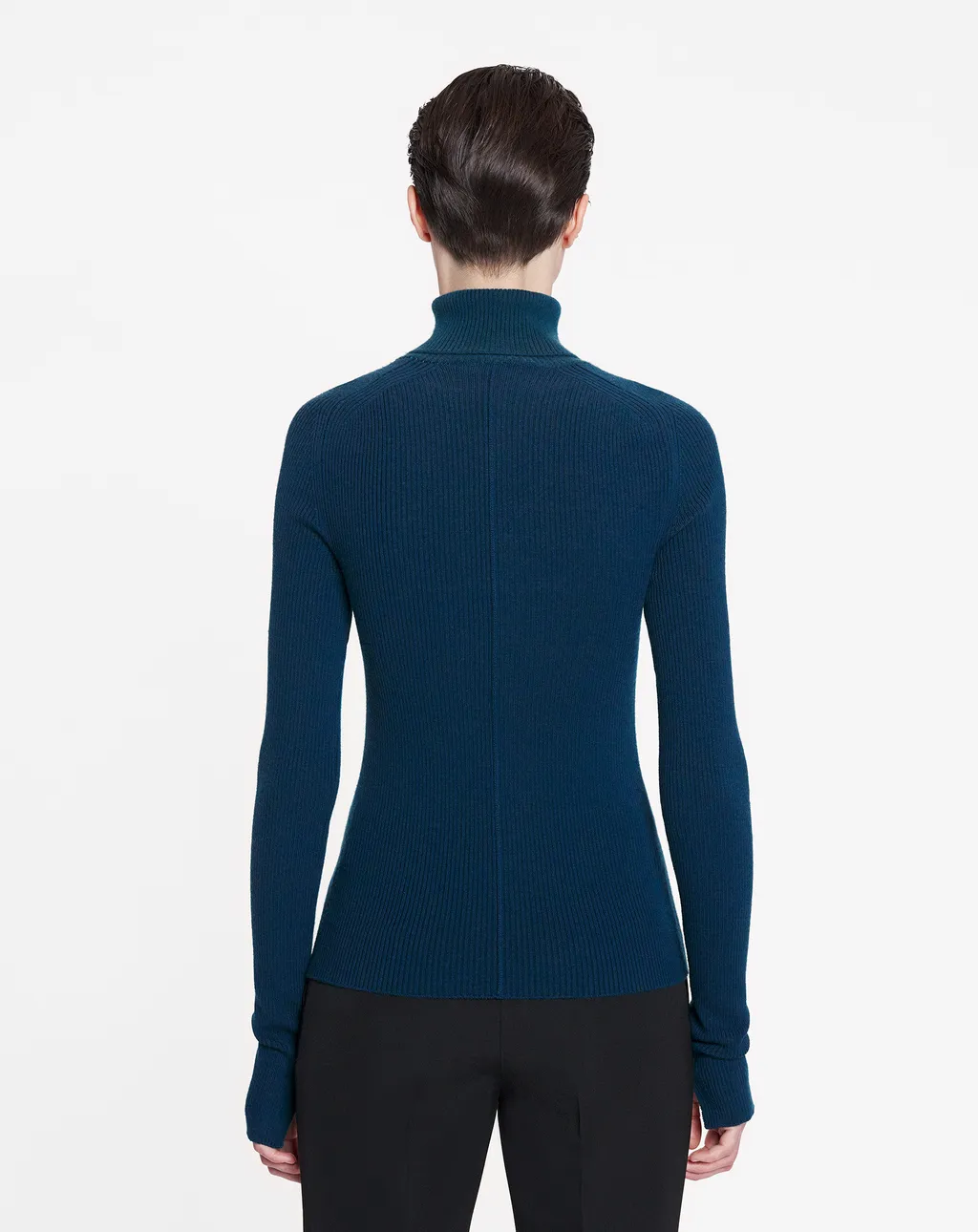 Roll-Neck Ribbed-Knit Jumper