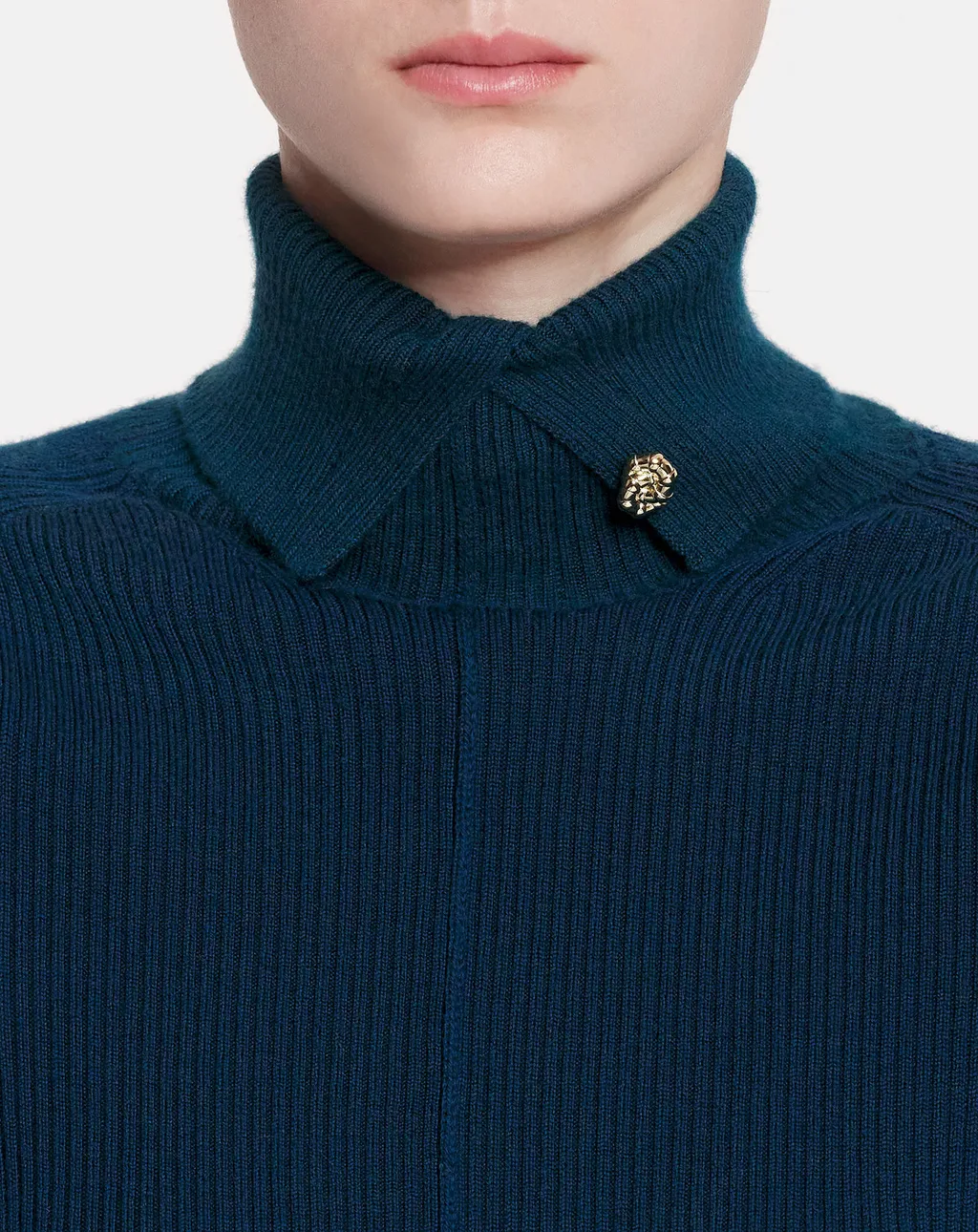 Roll-Neck Ribbed-Knit Jumper