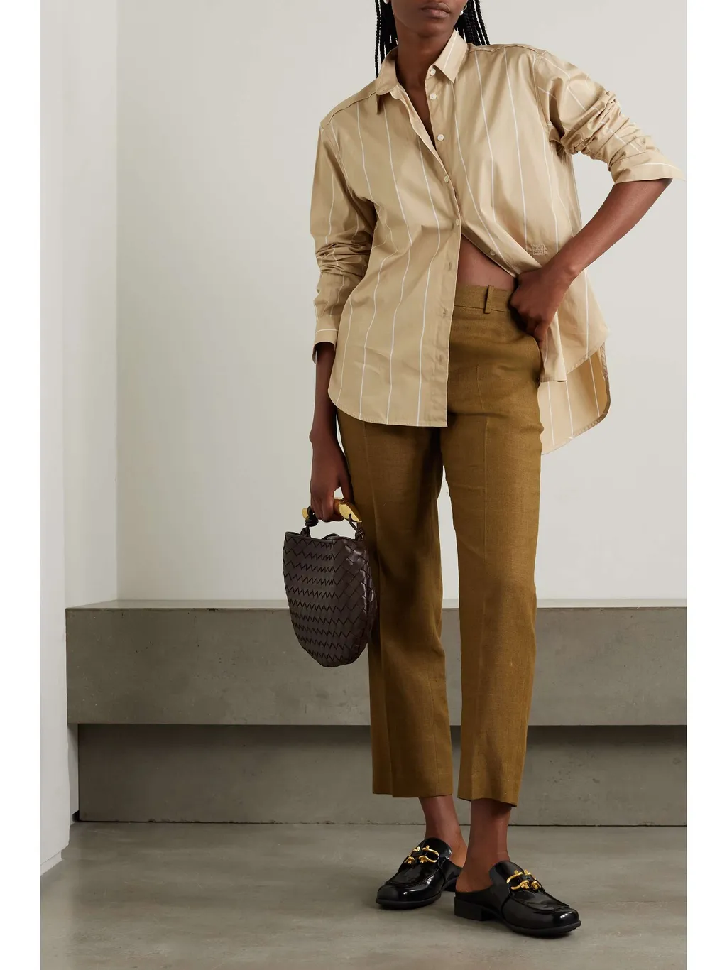 Belt-Loop Casual Pants