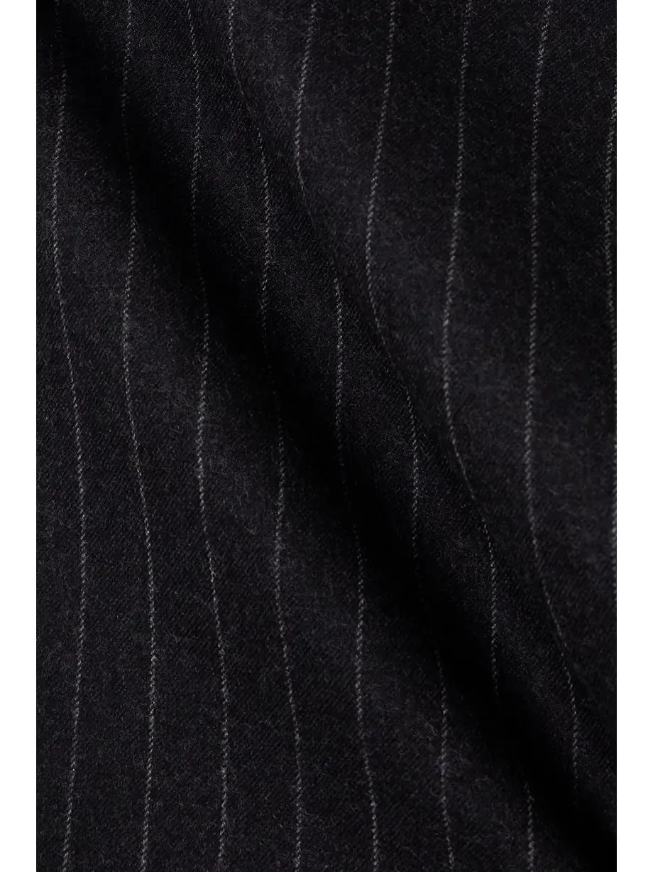Layered Pinstripe Skirt