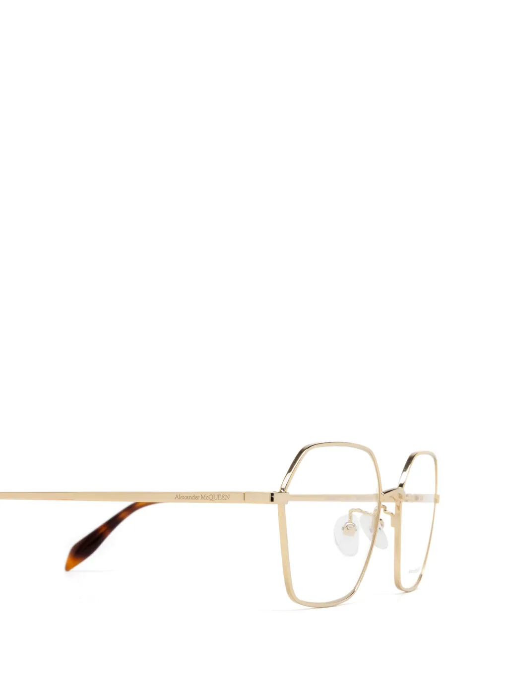 Alexander Mcqueen Eyewear Hexagon Frame Glasses