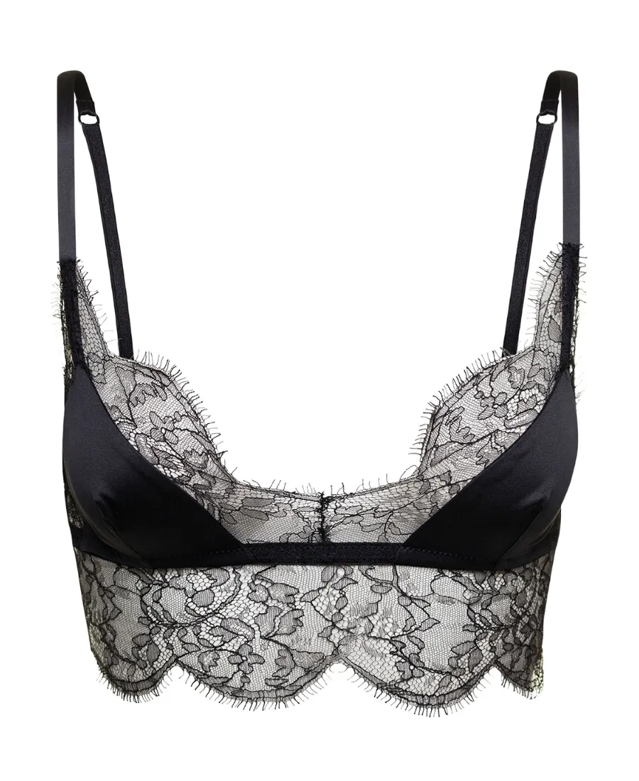 Dolce & Gabbana Lace Satin Bra