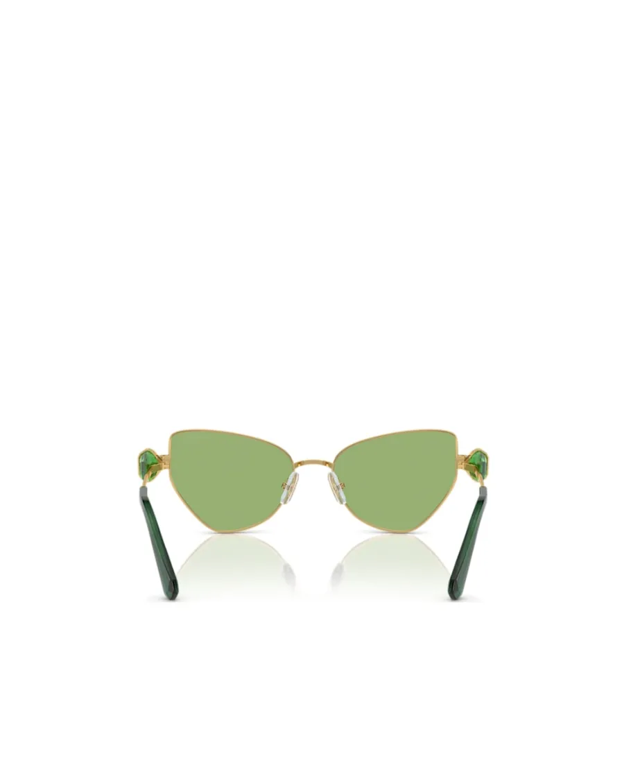Hinged Crystal-Embellished Cat-Eye Sunglasses