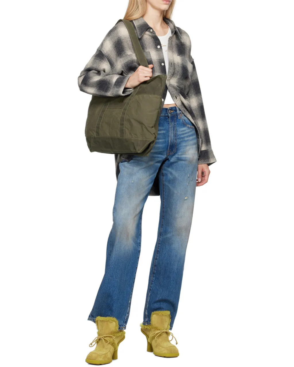 Mid-Rise Straight-Leg Jeans