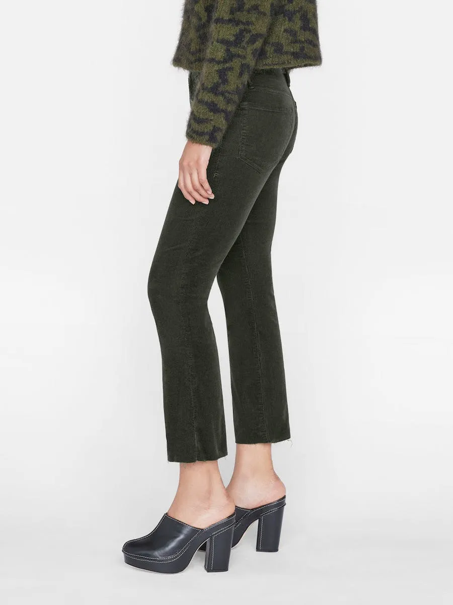 Frame Le Crop Mid-Rise Cropped Trousers