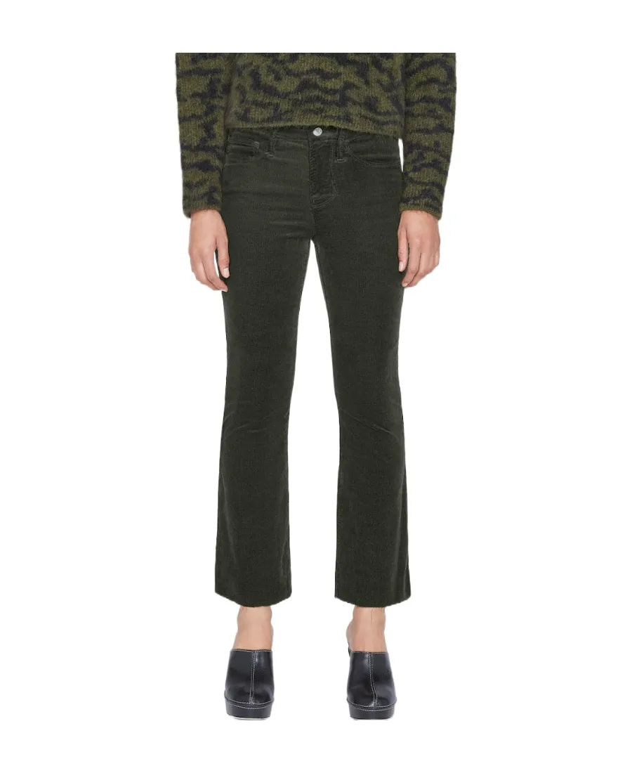 Frame Le Crop Mid-Rise Cropped Trousers