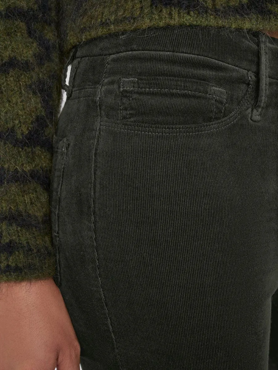 Frame Le Crop Mid-Rise Cropped Trousers