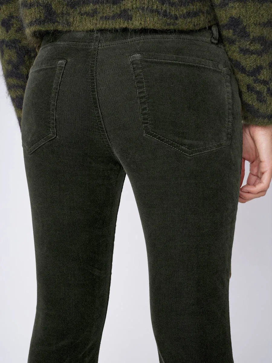 Frame Le Crop Mid-Rise Cropped Trousers