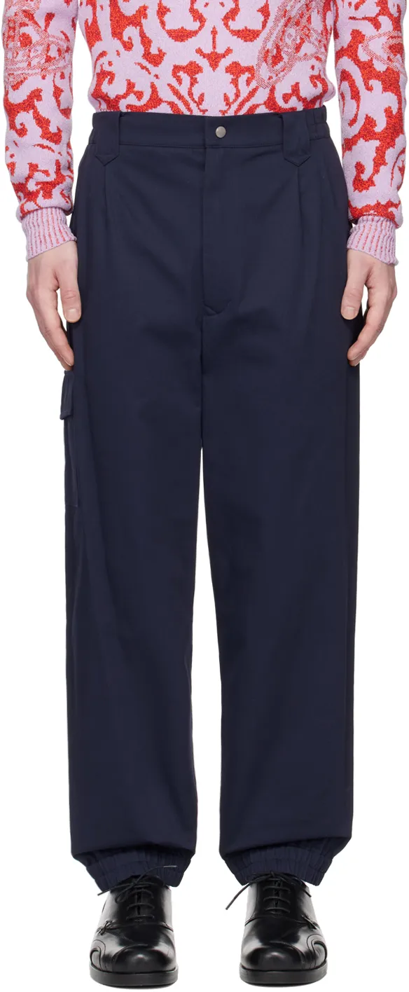 Mid-Rise Tapered Trousers
