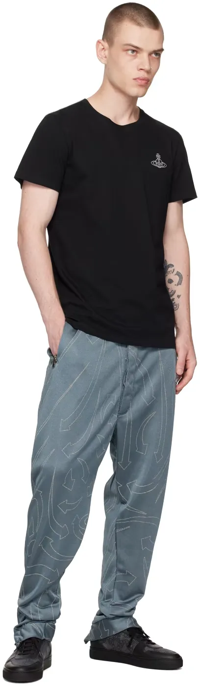 Printed Drawstring Casual Pants
