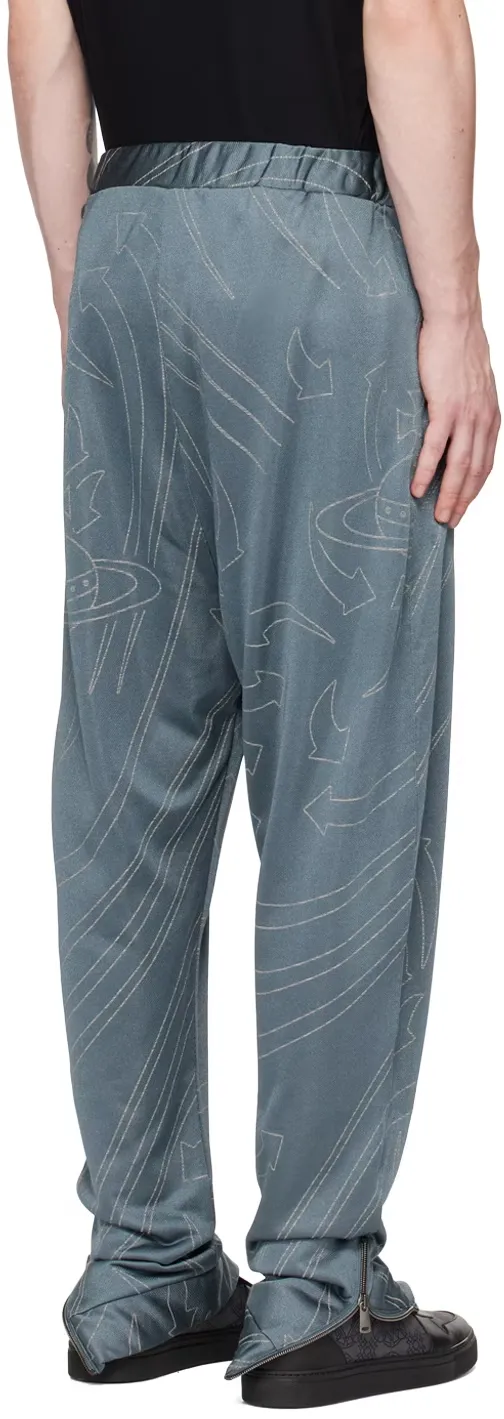 Printed Drawstring Casual Pants