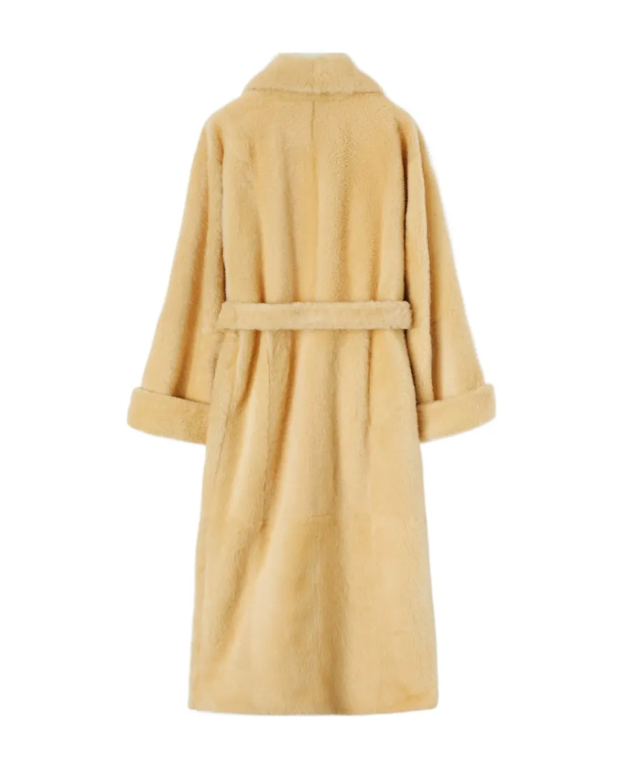 Long-Sleeved Lapel Coat