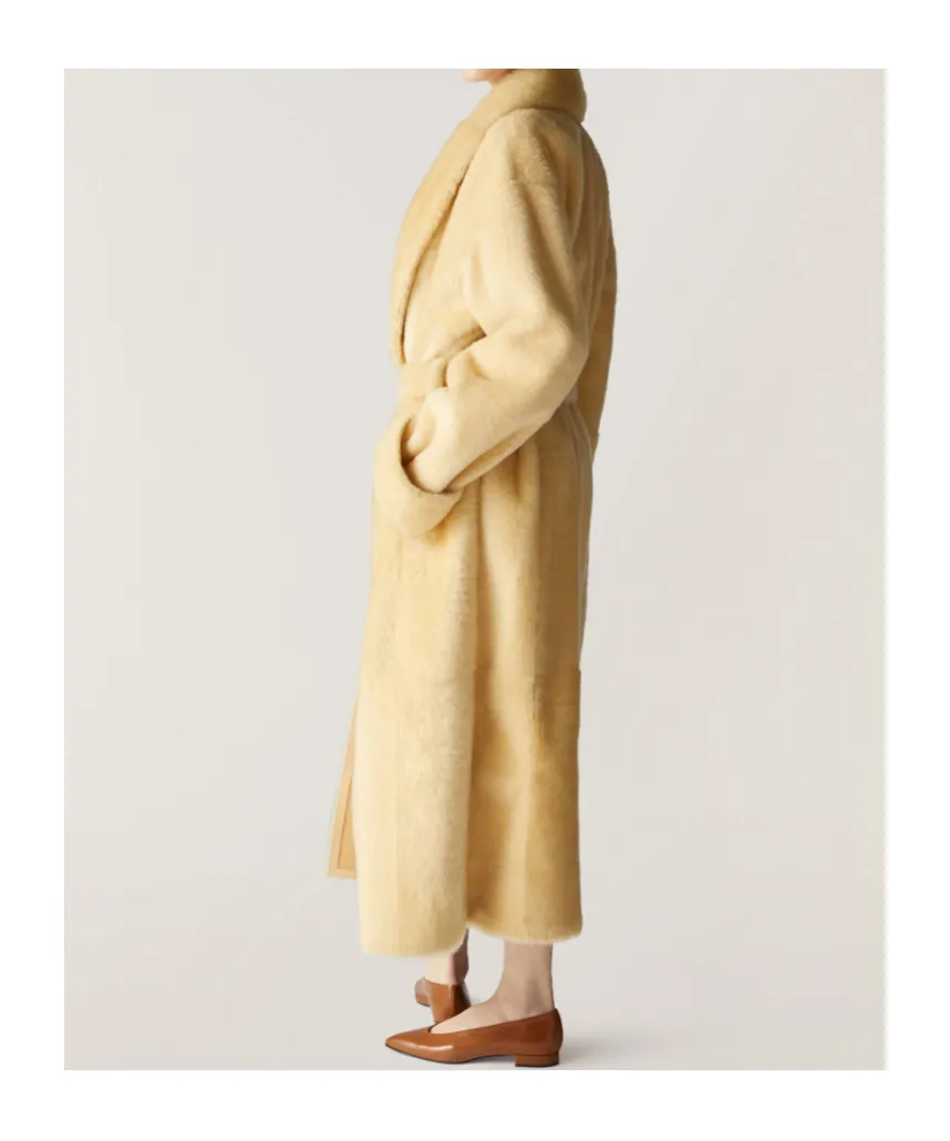 Long-Sleeved Lapel Coat