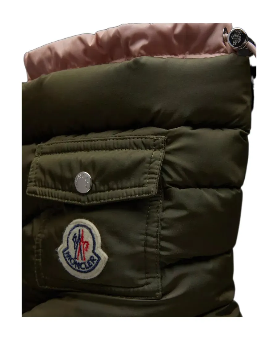 Moncler Logo Patch Puffer Boots