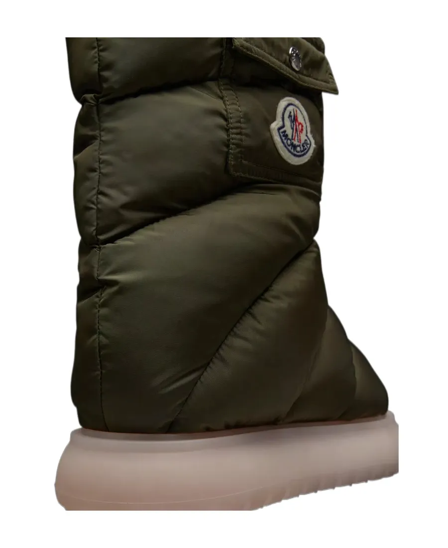 Moncler Logo Patch Puffer Boots