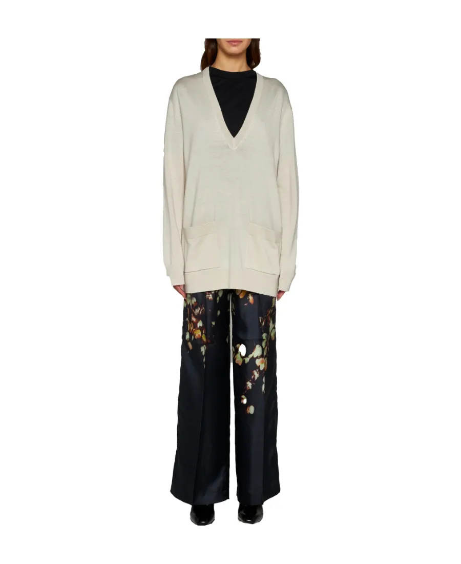 Dries Van Noten V-Neck Knitted Sweater