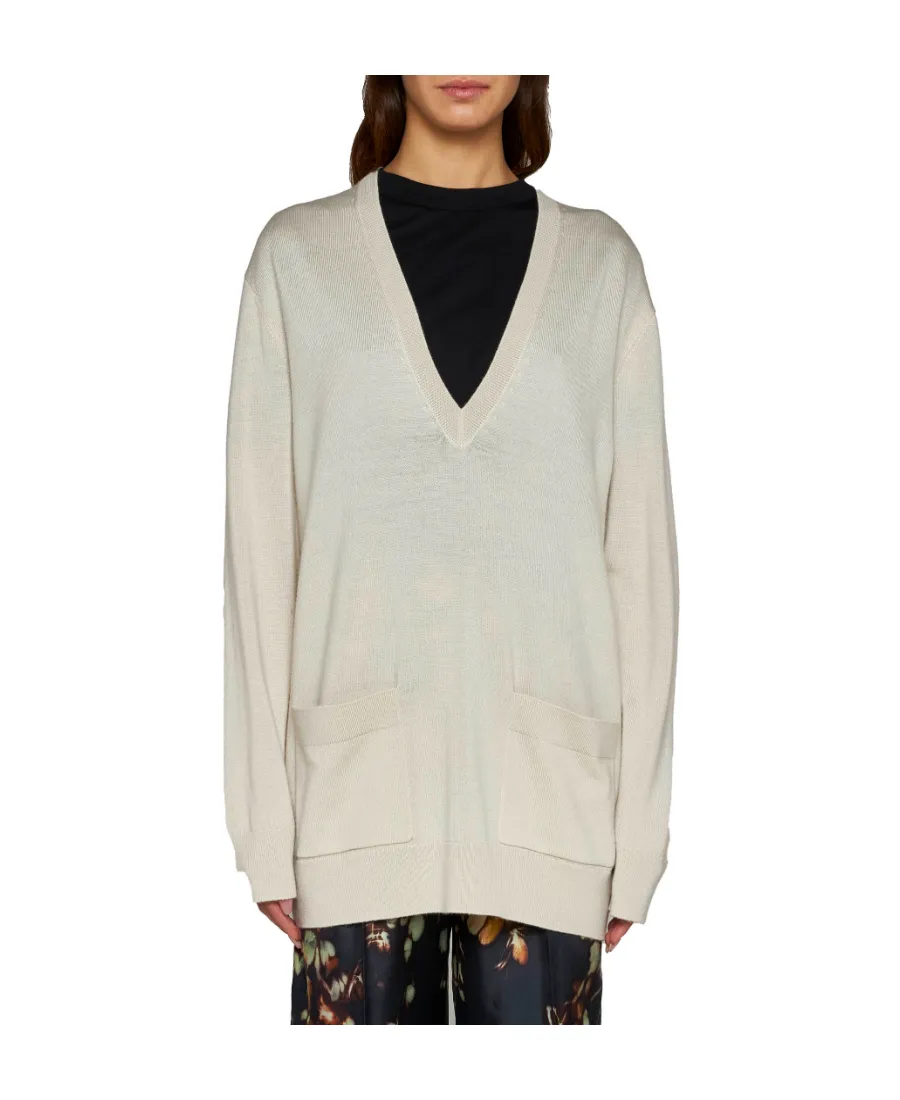 Dries Van Noten V-Neck Knitted Sweater