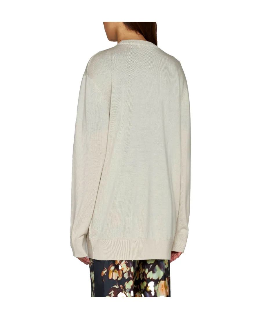 Dries Van Noten V-Neck Knitted Sweater