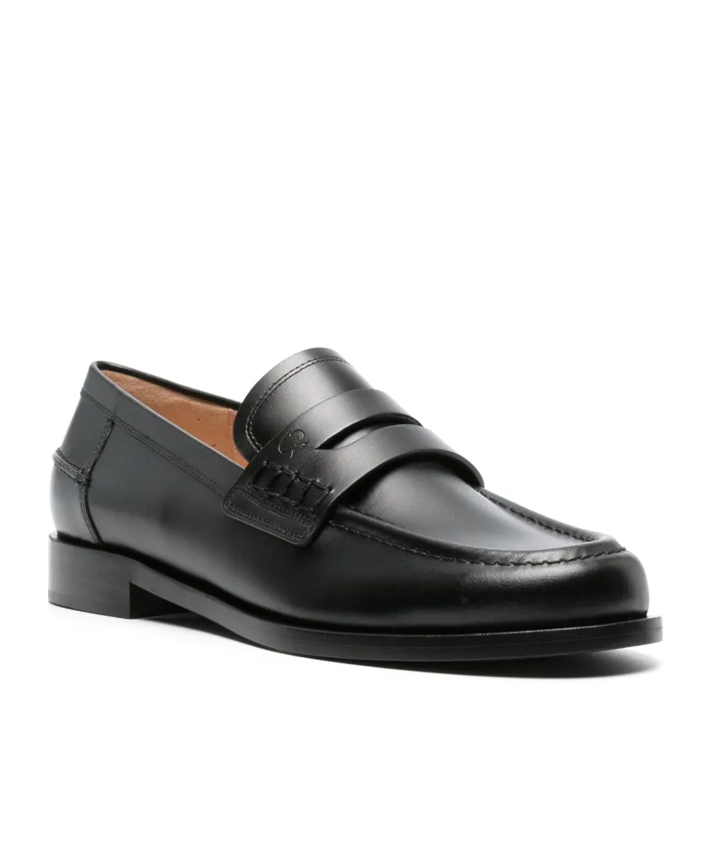 Gianvito Rossi Round Toe Slip-On Loafers