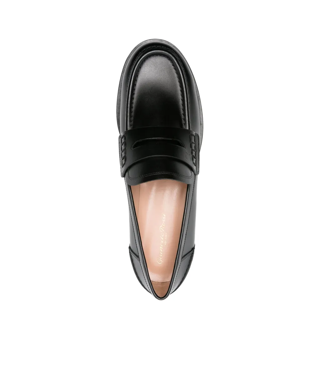 Gianvito Rossi Round Toe Slip-On Loafers