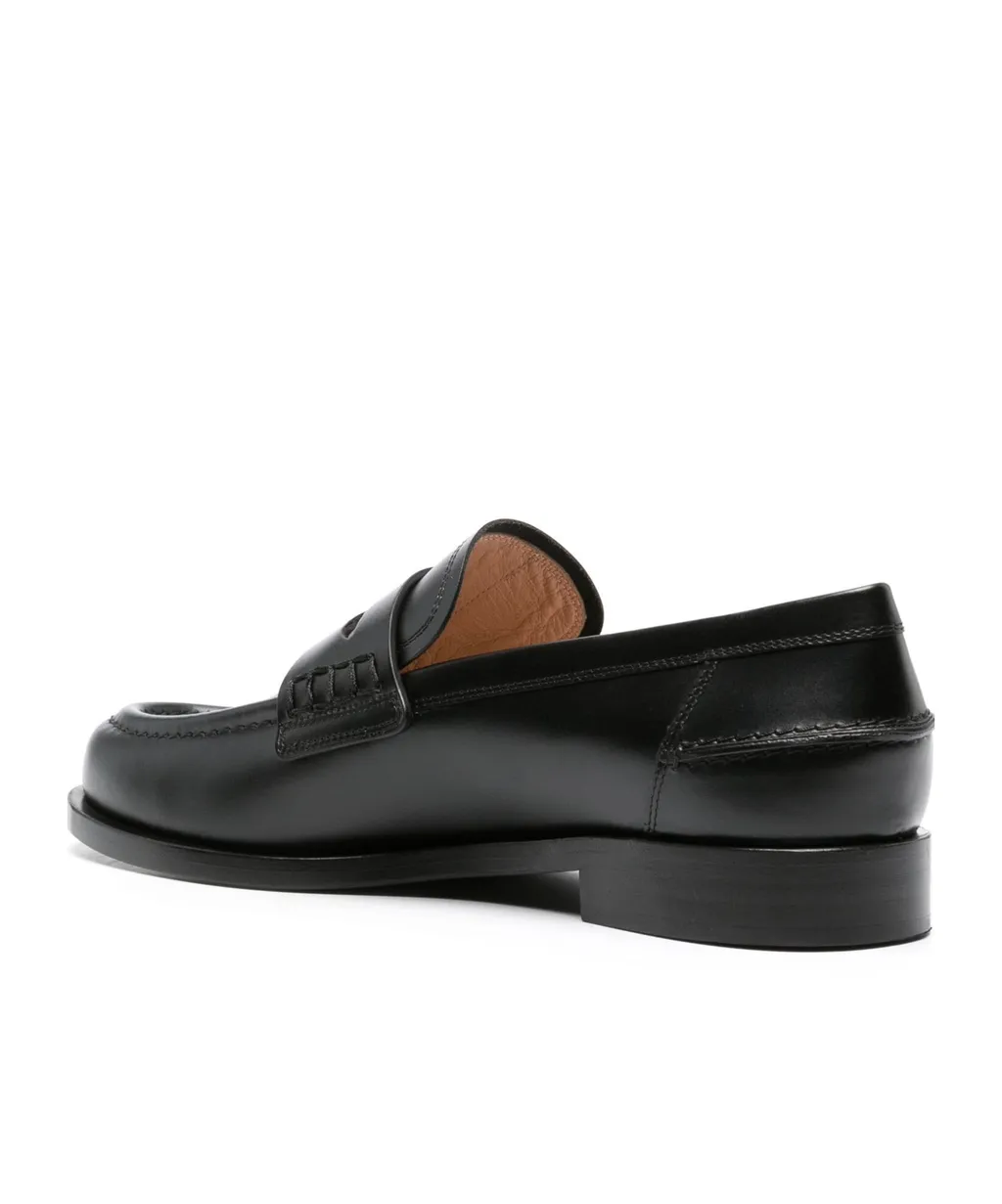 Gianvito Rossi Round Toe Slip-On Loafers