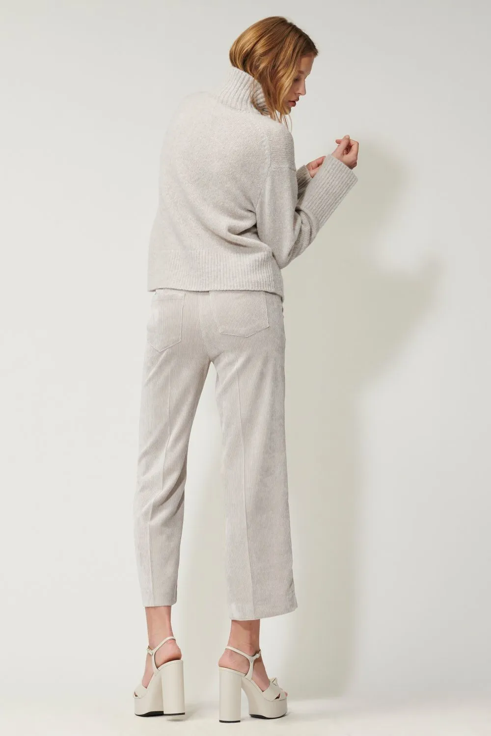 High-Necked Wool Sweater